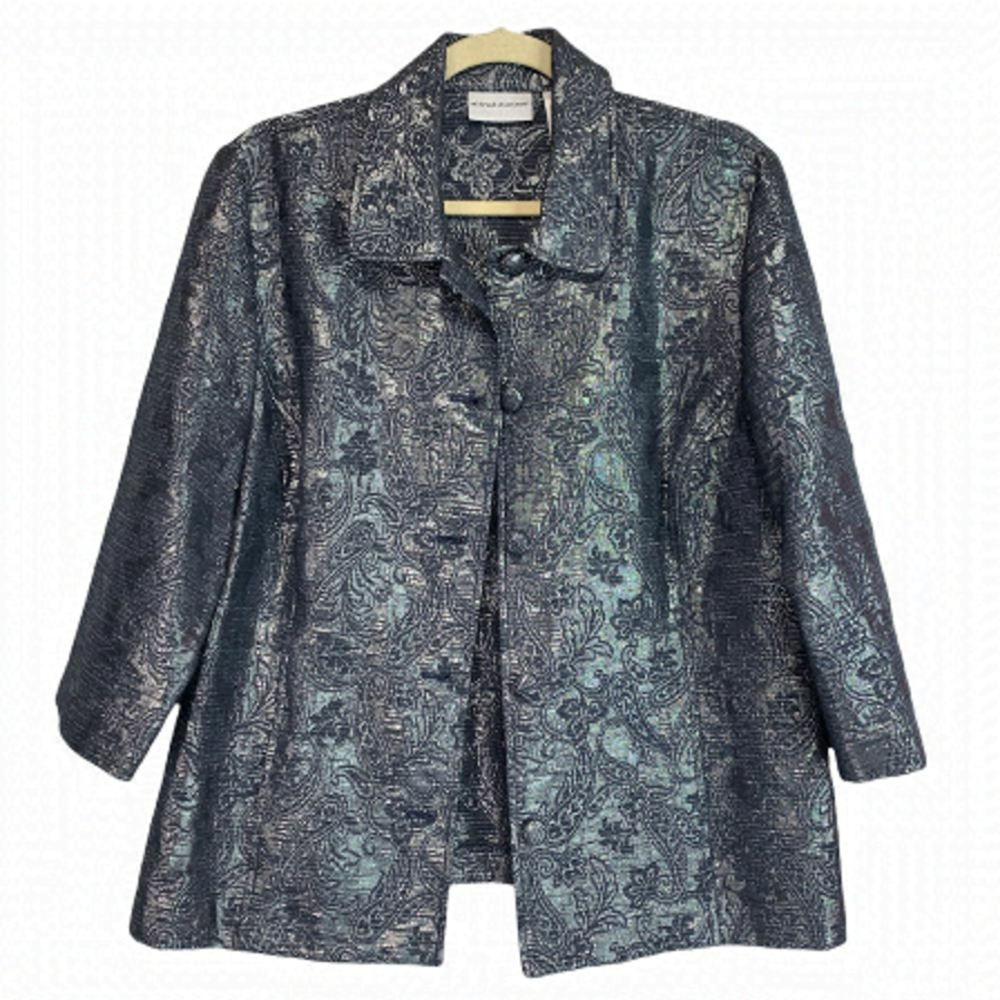 Vtg Alfred Dunn Silv Met Jacket